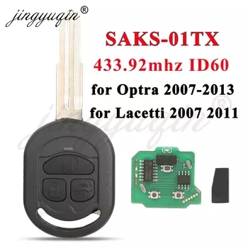 Jingyuqin SAKS-01TX дистанционный Автомобильный ключ 433,92 МГц 4D60 для Chevrolet Optra Lacetti 2007-2013 holden Viva Daewoo Nubira Fob управление
