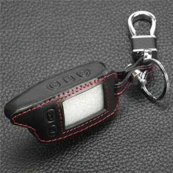 Jingyuqin TW9010 ЖК-брелок кожаный чехол для Tomahawk TW9010 TW9020 TW4000 TW701 чехол для дистанционного брелока двусторонняя автомобильная сигнализация