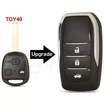 Jingyuqin удаленный корпус ключа автомобиля для Toyota Yaris Carina Corolla Avensis для Lexus ES RX LS GS IS200 RX300 ES300 LS400 GX460