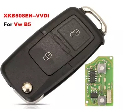 Jingyuqin XHORSE XKB508EN проводной универсальный дистанционный ключ для Vw B5 Style 2-кнопочный работает с мини-ключевым инструментом/VVDI2 английская версия