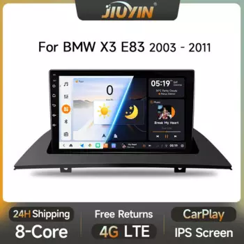 JIUYIN автомобильный радиоприемник для BMW X3 E83 2003-2011 беспроводной CarPlay Android автомобильный мультимедийный автомобиль интеллектуальный экран системы дисплей 2din