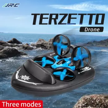 Jjrc H36f 3-в-1 Epp Летающая воздушная лодка режим вождения на земле Радиоуправляемый квадрокоптер Дрон съемный с одной кнопкой возврат света для детей подарок для мальчиков