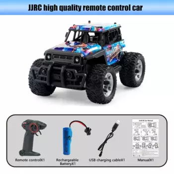 JJRC маленький высокоскоростной внедорожный джип 2,4G 70 км/ч светодиодные фары игрушка для мальчика подарок