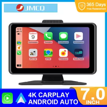 JMCQ Универсальный 7 ''2,5 K автомобильный радиоприемник, беспроводной Carplay Android, автомобильный мультимедийный видеоплеер, сенсорный экран, монитор для Toyota Honda