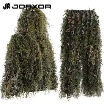 JOAXOR маскировочный костюм гелли охотничьи костюмы брюки 3D камуфляжный камуфляжный комбинезон для молодежи и взрослых легкая одежда