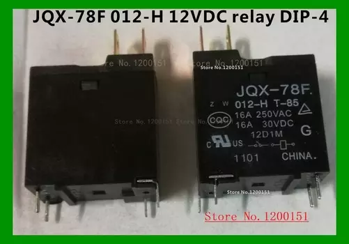 JQX-78F 012-H 12 В постоянного тока 16 А 12 В 78F реле DIP-4