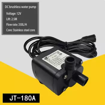JT-180A DC12V 24V 100~350L/H Micro DC погружной аквариумный насос бесщеточный водяной насос