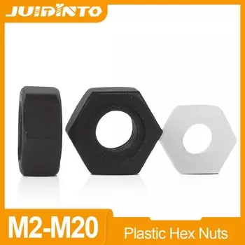 JUIDINTO Шестигранные гайки из нейлона, набор 2-50 шт.