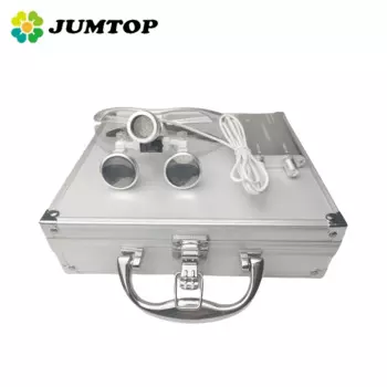 JUMTOP Стоматологическая лупа 3,5-кратное увеличение, хирургическая медицинская операции, бинокулярная стоматологическая лупа с фарами