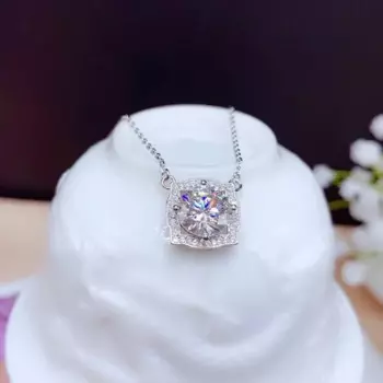 Ювелирные изделия CoLife D Цвет Муассанит кулон крой, подходит для ежедневного ношения 1ct 2ct 3ct Муассанит ожерелье кулон 925 серебро Муассанит ювелирных изделий