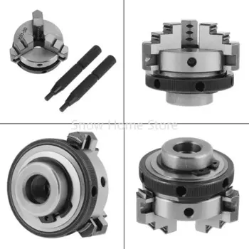 K01-50 Патрон 50 мм 2 "LATHE Tiga Rahang Ручной мини-самоцентрирующий патрон Batang Penghubung Konektor для адаптера M14 с ЧПУ