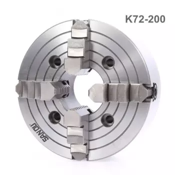 K72-200 4-кулачковый токарный патрон, четырехкулачковый независимый патрон 200 мм, руководство для сварочного позиционера, поворотный стол, 1 шт., аксессуары для токарного станка