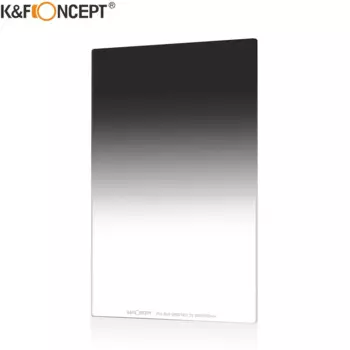 K & F Concept ND16 (1,2) квадратный фильтр нейтральной плотности ND16 с многослойным покрытием 100x150мм pro, мягкий градиент, совместимый с сумкой для хранения