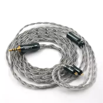 Кабель BQEYZ C12, аудиокабель для наушников Hi-Fi, 4-жильный, серебристый, медный, с монитором с разъемом 3,5/2,5/4,4 мм, 2-контактный разъем