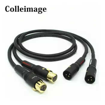 Кабель Colleimage Hifi XLR Pure OCC, аудиокабель с высококачественным штекером XLR из углеродного волокна