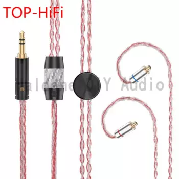 Кабель Hi-Fi 3,5/2,5/4,4, сбалансированный посеребренный кабель 7nOCC для обновления наушников, разъем MMCX, штекер для наушников