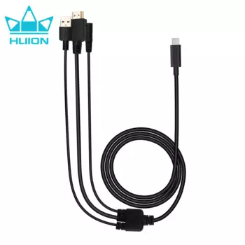 Кабель Huion 3 в 1 для графического планшета Kamvas 22 Kamvas 22 Plus