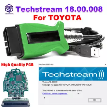 Кабель J2534 для TOYOTA 2 TOYOTA2 TIS 18.00.008 Techstream DLC3 OBDII OBD2, диагностический кабель, сканер до 2023 лет