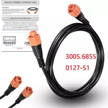 Кабель локальной сети 3005.6855,0127-51 Lowrance, желтый кабель Cat5e, 6-футовый, высокоскоростной, подходит для большинства устройств Lowrance