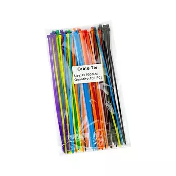 Кабельные стяжки самоблокирующиеся nylon 2.5x200 мм