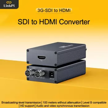 Кабель преобразователя SDI в HDMI, компьютерное аудио и видео, передача 100 м, уровень вещания 1080P/60 Гц, уровень передачи LevelB