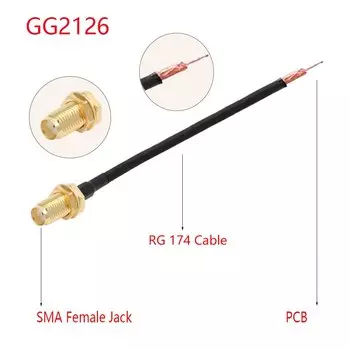 Кабель SMA-PCB RG174 R