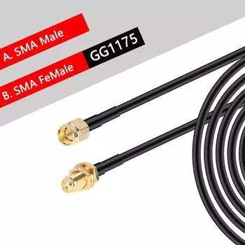 Кабель-удлинитель RG58 SMA male-female 50 Ом