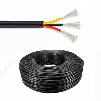 Провод DelightFire 3-жильный гибкий ПВХ 26-14 AWG