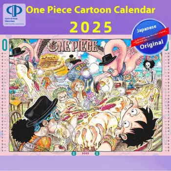 Календарь «One Piece» комиксный календарь 2025 ежемесячный календарь с иллюстрациями Eiichiro Oda, импортирован из Японии, Ge