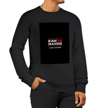 Kamala Harris 2024, винтажный пуловер Madam President Faded в стиле ретро, толстовка с капюшоном, зимняя одежда, одежда для мужчин, толстовка для мужчин