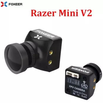 Камера Foxeer Razer Mini HD 5 Мп 2,1 мм, объектив M12, 1200TVL, FPV, NTSC PAL, переключаемая, задержка 4 мс, 22*22 мм, для дрона с видом от первого лица