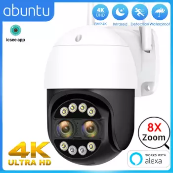 Камера Наружного видеонаблюдения, 8 Мп, 4K, Wi-Fi, PTZ