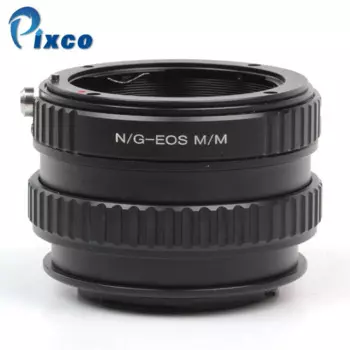 Камера Pixco для объектива N/G-EOSM/M, Регулируемая фокусировка, макро-объектив до бесконечности, подходит для Nikon F, крепление G, объектив для Canon EOS M, M2, беззеркальная