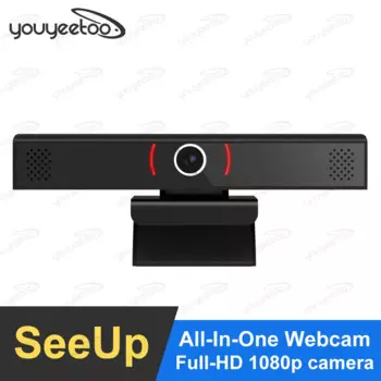 Камера SeeUp Full-HD 1080p, встроенная аудиоколонка Hi-Fi, микрофон, акустическое эхо и шумоподавление, видеоконференции