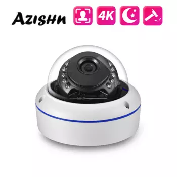 Камера видеонаблюдения AZISHN Ultra HD 4k с функцией распознавания лица