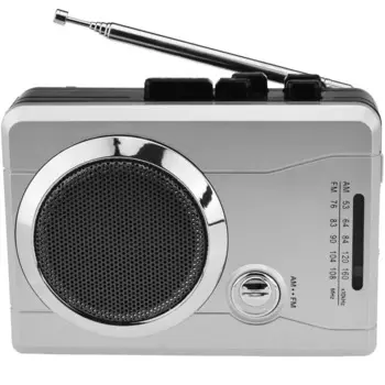 Карманный кассетный плеер AM/FM, портативный персональный диктофон с голосовым управлением, кассета, плеер, динамик