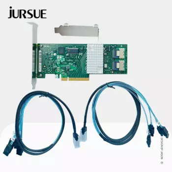 Карта контроллера D2607 - A21 RAID LSI 9211 - 8i FW: P20 ИТ - режим Карта расширения SAS PCI E ZFS FreeNAS unRAID + 2 * SFF8087 SATA кабель