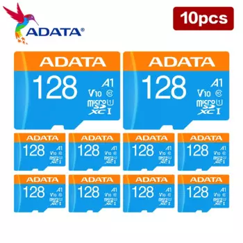 Карта памяти MicroSD ADATA 10, класс 10, A1, 32/64/128 ГБ, 10 шт./партия