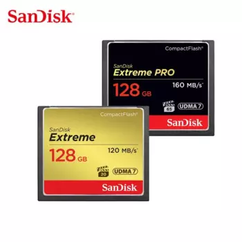 Карта памяти SanDisk, 128 ГБ, 64 ГБ, компактная флэш-карта 32 ГБ, 16 ГБ, для экстремальных моделей PRO CF, Ultra, DSLR и HD видеокамер