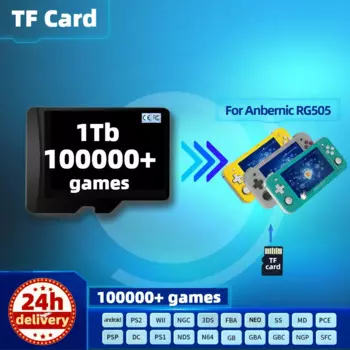 Карта памяти (TF) 1T для Anbernic RG505 Rp3 Plus, все эмуляторы, предварительно установленные Ретро игры PS2 PSP, портативная консоль, портативная, 512G