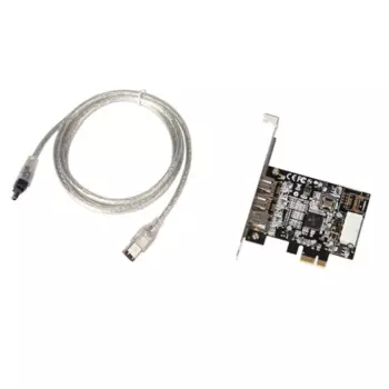 Карта расширения 1394 1x6Pin 2x9Pin 1394 PCIE 1X to IEEE 1394 Контроллер видеоадаптера Firewire Card для настольного ПК X3UF