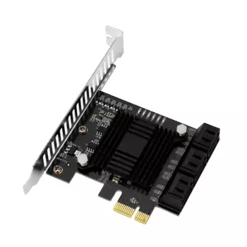 Карта расширения PCIe x1–6 SATA3.0 Контроллер адаптера переходной платы PCIe PCI-e
