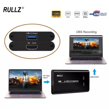 Карта видеозахвата 4K USB 3,0, совместимая с HDMI, 1080P, 60 кадров/с, Full HD