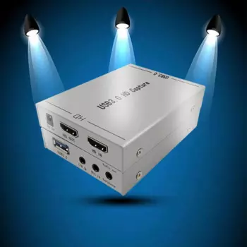Карта видеозахвата HDMI USB 3,0 устройство видеозахвата HDMI К USB игра захват потокового видео 1080P Аудио вход микрофон 3,5 мм выход