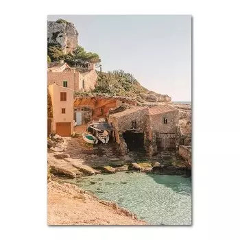 Картина La Dolce Vita Лимонно-оранжевый Урожай на холсте