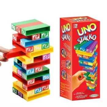 Карточные игры Stacko UNO, семейные развлечения, покер, вечеринка, головоломка для раннего образования, штабелированные игрушки, игральные карты, подарок на день рождения