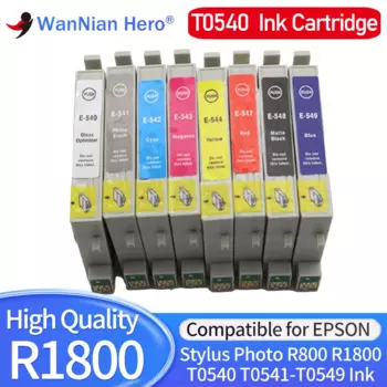 Картридж чернильный совместимый с Epson T0540 T0541-T0549 T0547 T0548 Stylus Photo R800 R1800