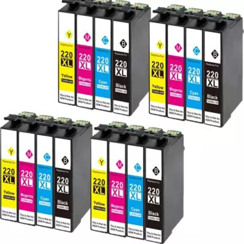 Картридж чернильный совместимый с Epson T220 XL, 16 шт.