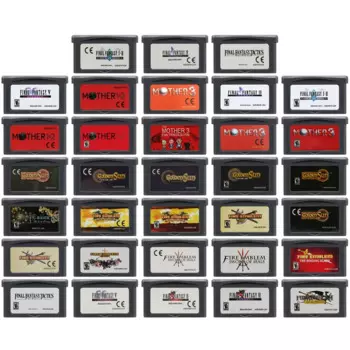 Картридж для видеоигр GBA, картридж для игр 32 бит, финальная модель Fantasyy Fire с эмблемой «Золотой солнце», «мама»