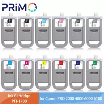 Картридж PFI1700 PFI-1700 с чернилами 700 мл, пигмент 100%, совместим с Canon Pro 2000, 4000, 4000s, 6000, 6000s, 2100, 4100, 6100s